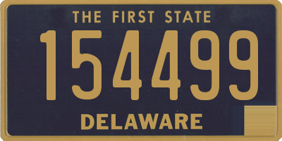 DE license plate 154499