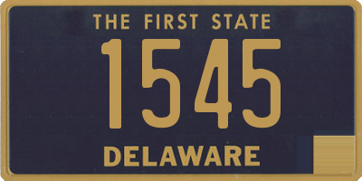 DE license plate 1545