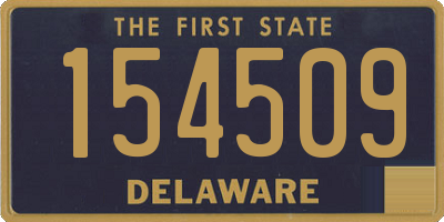 DE license plate 154509