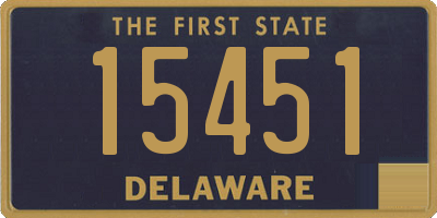 DE license plate 15451