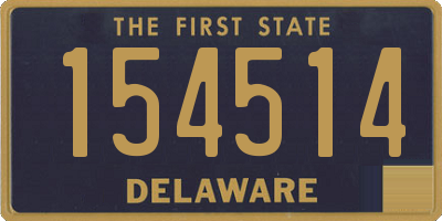 DE license plate 154514