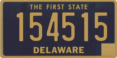 DE license plate 154515