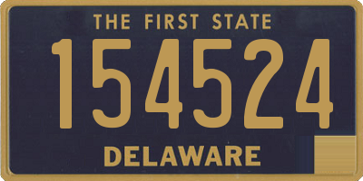 DE license plate 154524