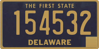 DE license plate 154532