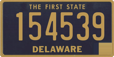 DE license plate 154539