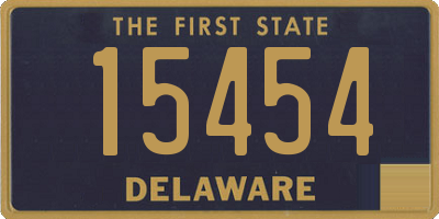 DE license plate 15454