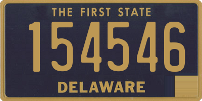 DE license plate 154546