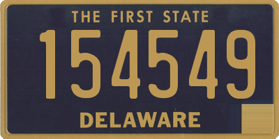 DE license plate 154549