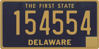 DE license plate 154554