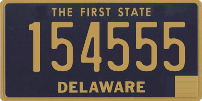 DE license plate 154555