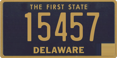 DE license plate 15457