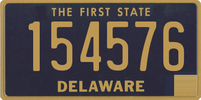 DE license plate 154576