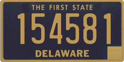 DE license plate 154581