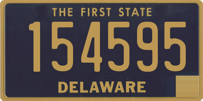 DE license plate 154595