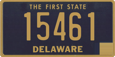 DE license plate 15461