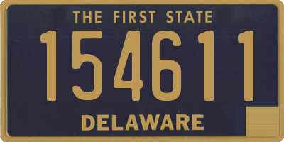 DE license plate 154611