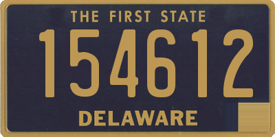 DE license plate 154612