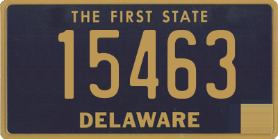 DE license plate 15463