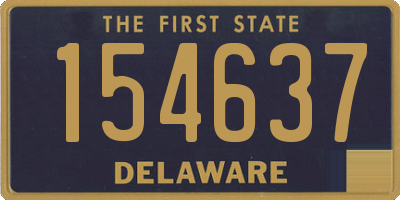 DE license plate 154637