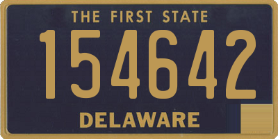 DE license plate 154642