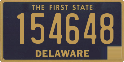 DE license plate 154648