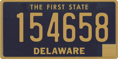 DE license plate 154658