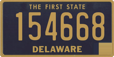 DE license plate 154668