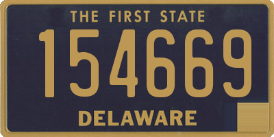 DE license plate 154669