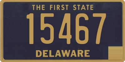 DE license plate 15467