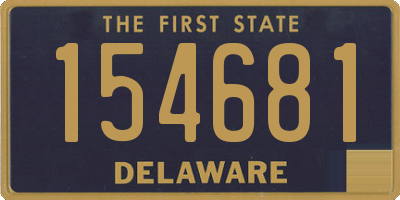 DE license plate 154681