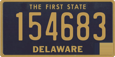 DE license plate 154683