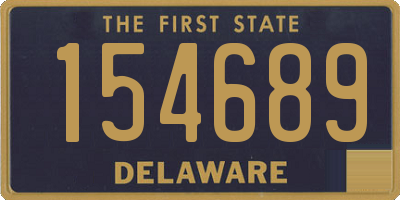 DE license plate 154689