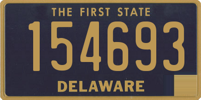 DE license plate 154693