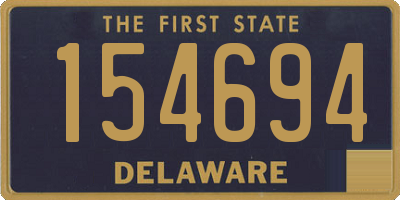 DE license plate 154694