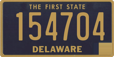 DE license plate 154704