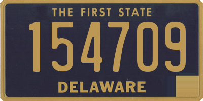 DE license plate 154709