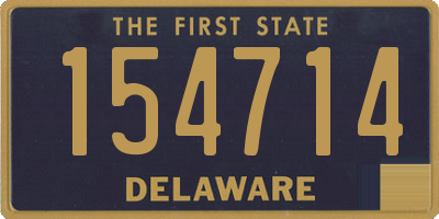 DE license plate 154714