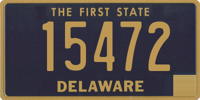 DE license plate 15472