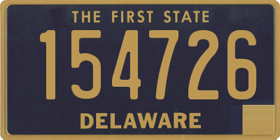 DE license plate 154726