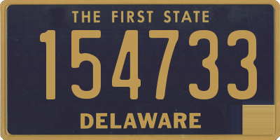 DE license plate 154733