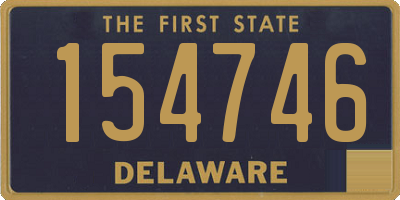 DE license plate 154746