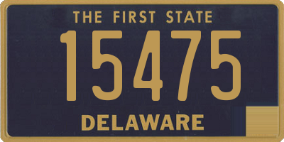 DE license plate 15475