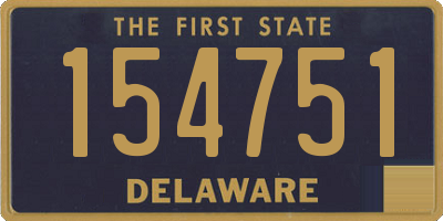 DE license plate 154751