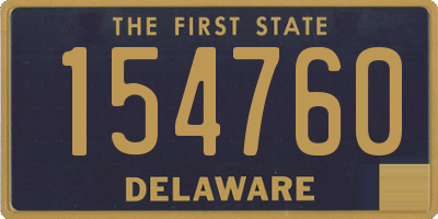 DE license plate 154760