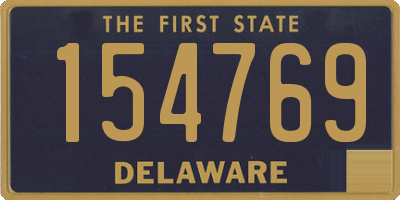 DE license plate 154769