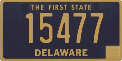 DE license plate 15477