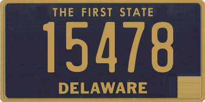 DE license plate 15478