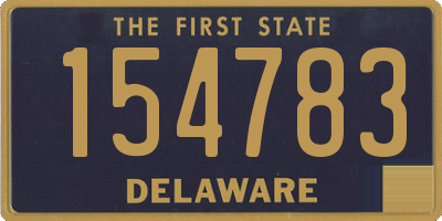 DE license plate 154783