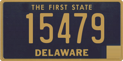 DE license plate 15479