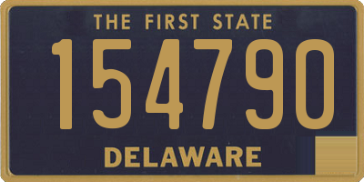 DE license plate 154790